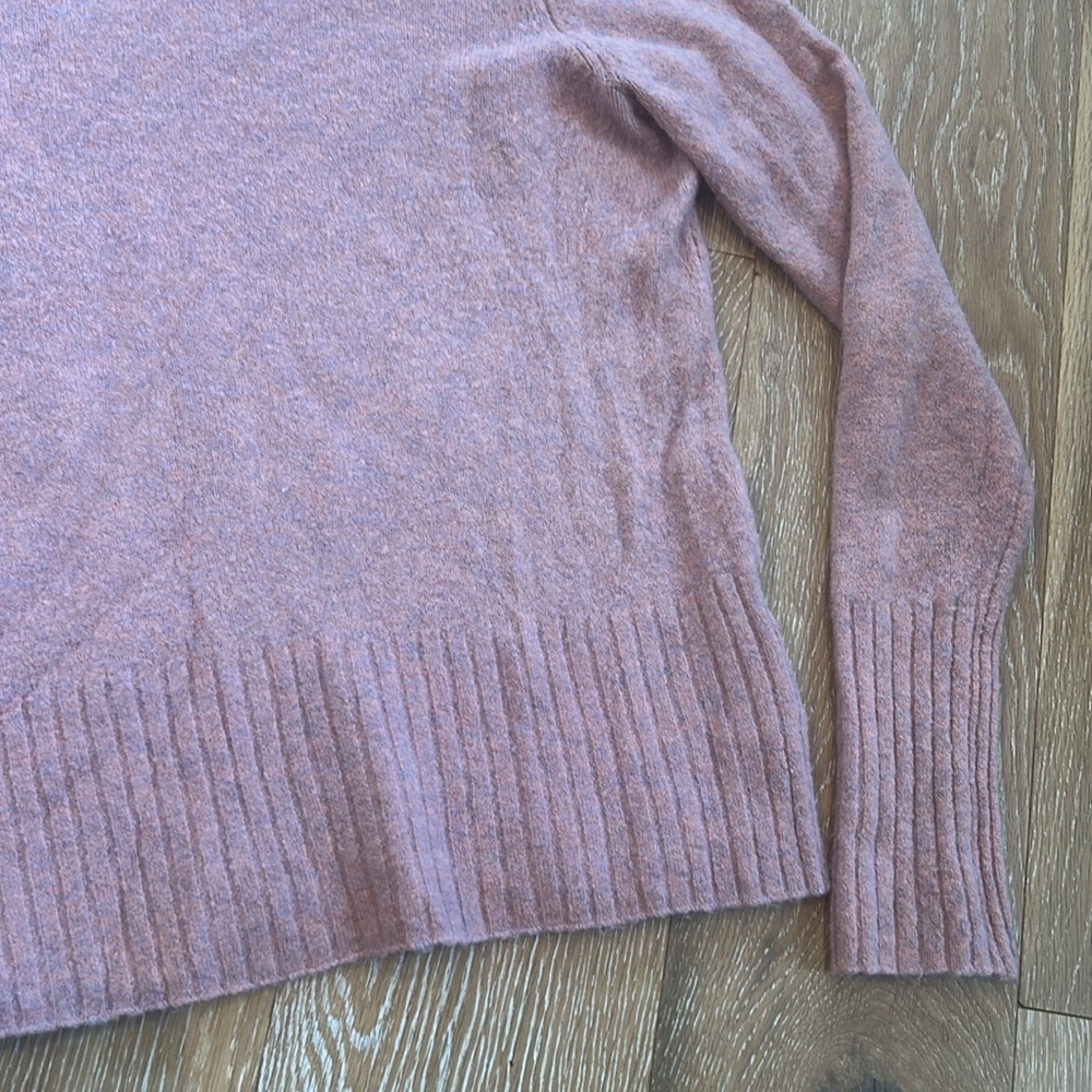 Madewell Inland Blush Pink Mock Neck Sweater - Picture 4 of 8